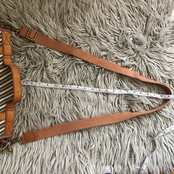 FOSSIL canvas leather messenger portfolio brief - Picture 11 of 11